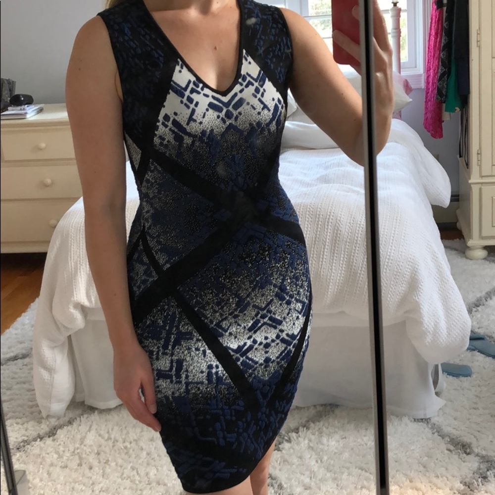 BCBG Max Azria fitted knit dress